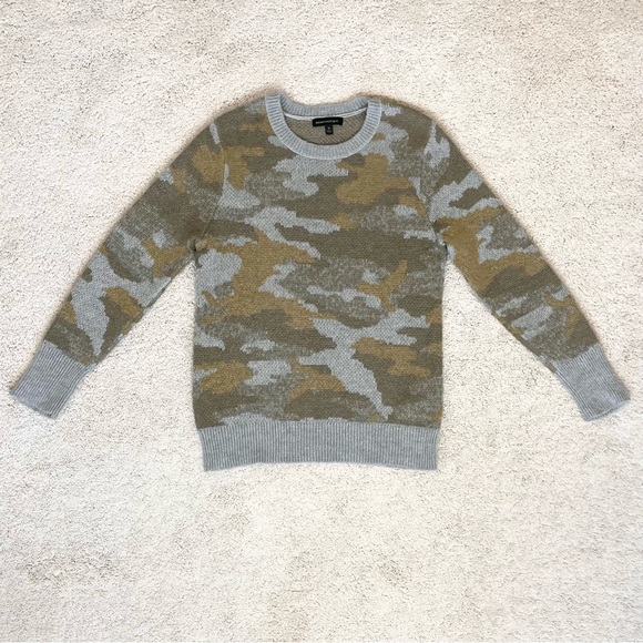 Banana Republic Wool Mohair Cotton Blend Camouflage Crewneck Sweater - Picture 13 of 16
